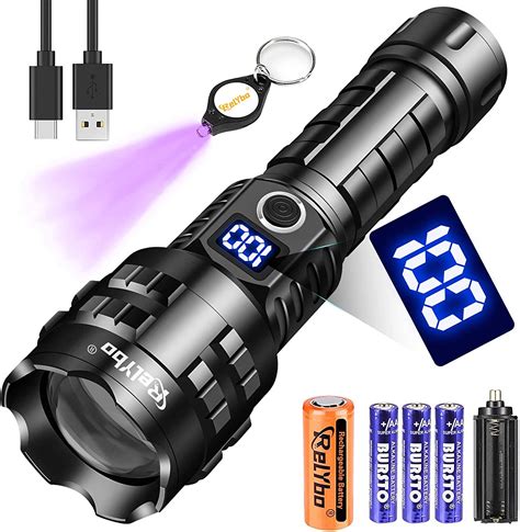 Buy Flashlights High Lumens Rechargeable Xhp90 20000 Lumen Flashlight