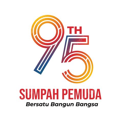 Logo Resmi Hari Sumpah Pemuda Ke 95 Tahun 2023 Vektor Logo Sumpah