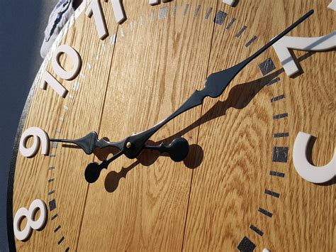 Wood Clock Berlin White Clock With Numbers Loft Wall Clock Modern
