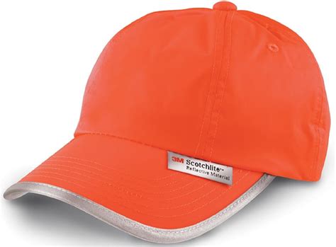 Hi Vis High Viz 3m Dayglo Low Profile Baseball Cap Hat Orange Amazon