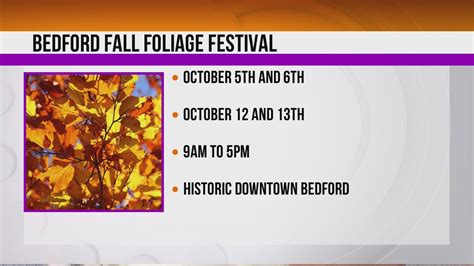 Bedford Fall Foliage Festival Youtube