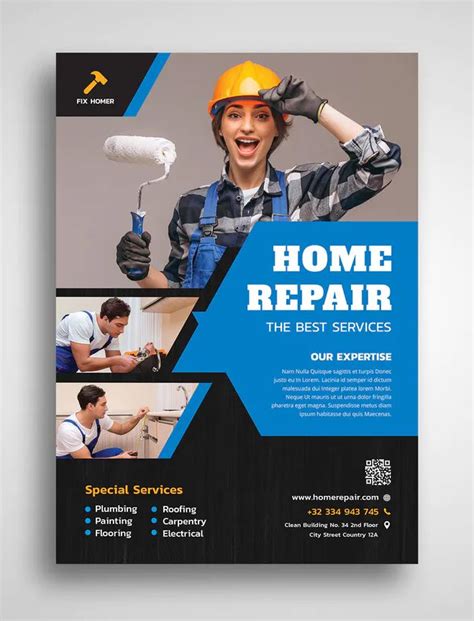 Home Repair Flyer Template Flyer Template Home Repair Repair