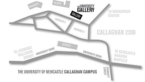 Find Us The University Gallery Spaces And Places Callaghan Campus