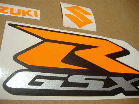 Suzuki Gsxr 1000 Neon Fluorescent Orange Decals Set