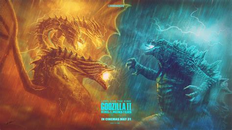 Godzilla King Of The Monsters Fanart Poster Godzilla Godzilla Vs My