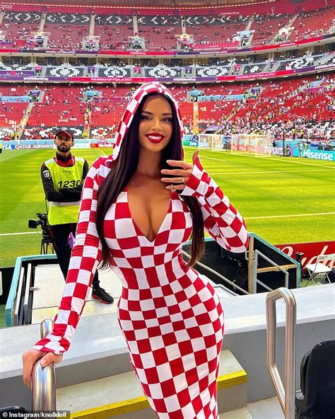 croatian model 26 dubbed the qatar world cup s sexiest fan once again turns heads daily