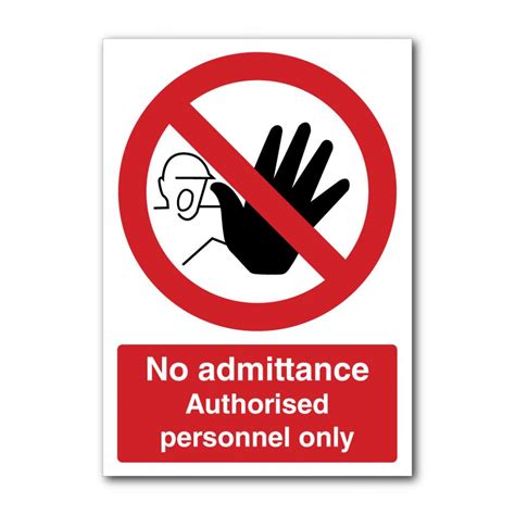 No Entry Symbol With Person Sign Puffin Plastics