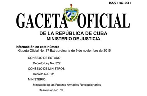 Gaceta Oficial De Cuba La Demajagua