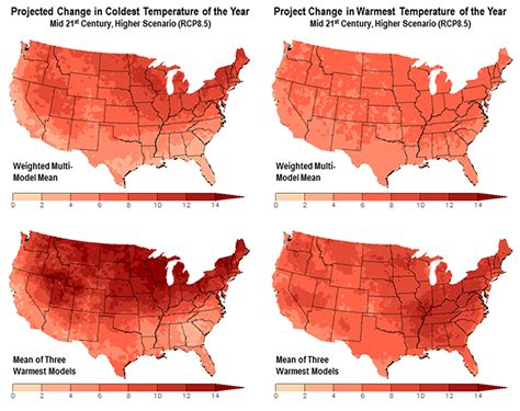 Temperature Changes In The United States Climate Science Special Report