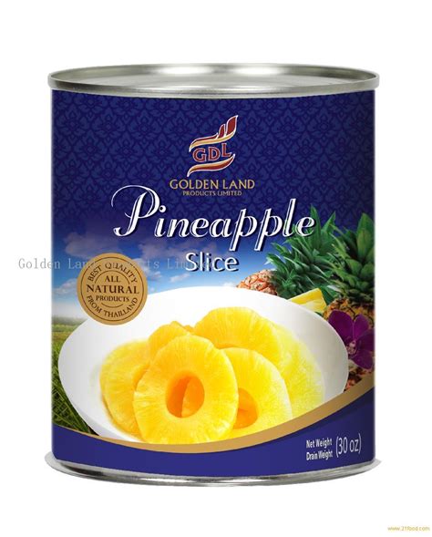 Canned Pineapplethailand Oem Brand Price Supplier 21food
