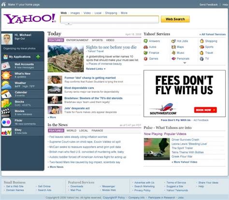 Yahoos All New Home Page A Mix Of Old And New Techcrunch