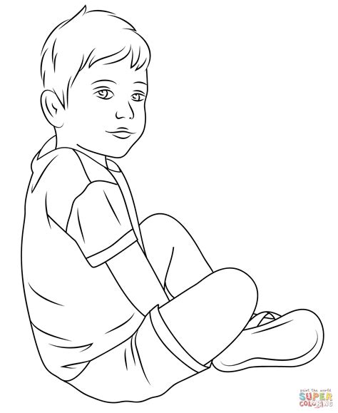 Child Coloring Page Free Printable Coloring Pages
