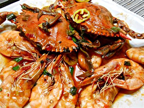Singapore Style Chili Crab And Shrimp