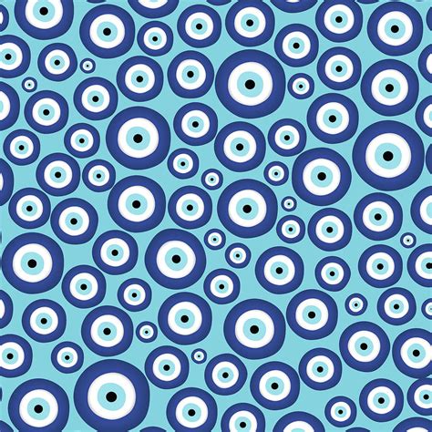 Greek Mati Mataki Matiasma Evil Eye Pattern 2 Digital Art By