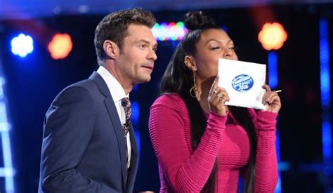 American Idol Host Ryan Seacrest And Taraji Penda Henson American Idol Net