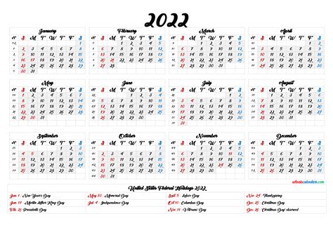 20 2022 Calendar Year Free Download Printable Calendar Templates ️