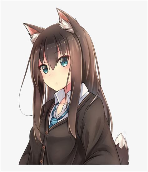 Wolf Girl Anime Brown Hair