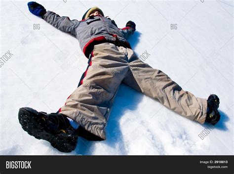 Making Snow Angel Image And Photo Free Trial Bigstock