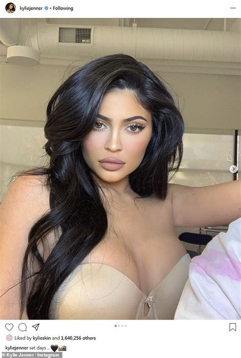 Kylie Jenner Puts On A Sultry Display In A Busty Beige Bra Before Doing A Photoshoot Daily
