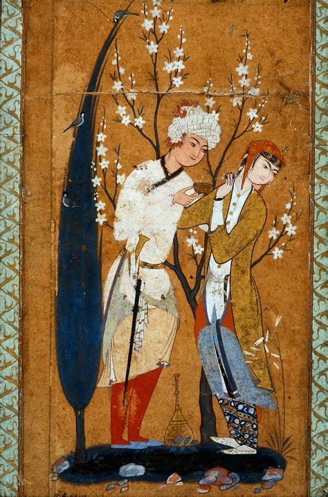 Lovers In A Landscape Persian Art Painting Islamic Paintings Painting