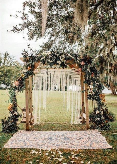 Boho Fall Florals Wedding Arch Bohemian Wedding Arch Bohemian Wedding