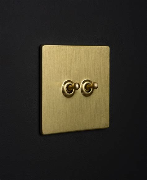 Toggle Light Switches Gold Double Toggle Switch Toggle Light Switch