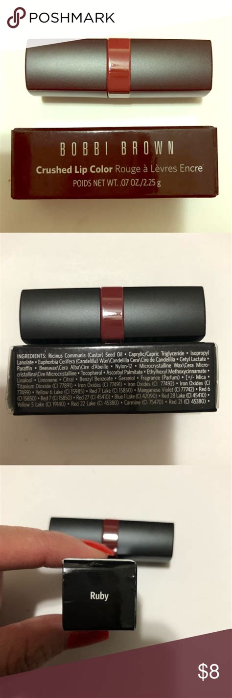 Bobbi Brown Crushed Lip Color Lipstick Ruby Lip Color Lipstick Lip