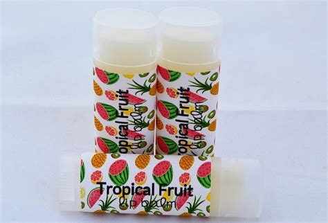 Tropical Fruit Lip Balm Tropical Fruit Chapstick Tropical Etsy