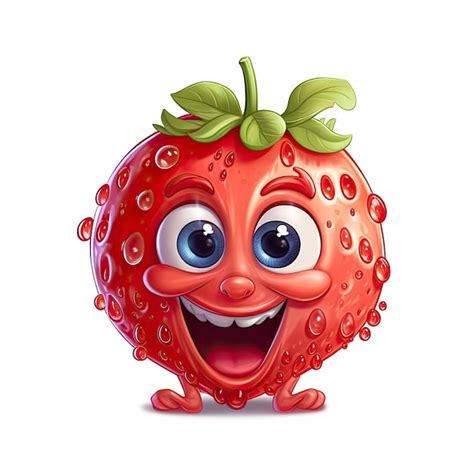 Premium Ai Image 3d Illustration Of Strawberry Character That Is Drawn In Cartoon Style Ai