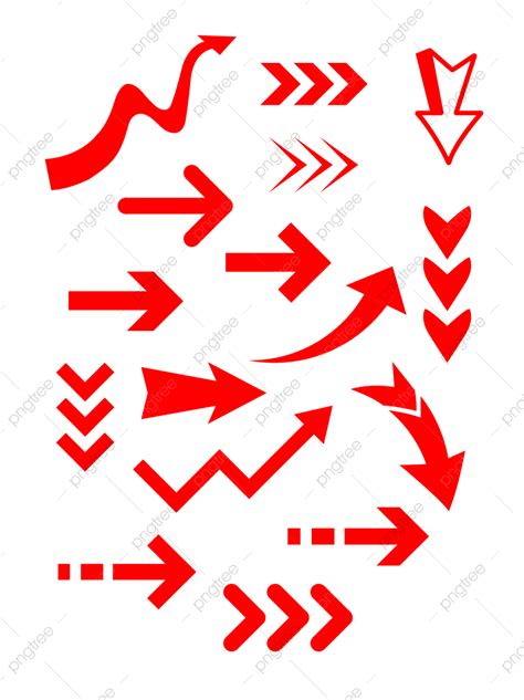 Hand Drawn Arrow Vector Png Images Red Vector Hand Drawn Arrow