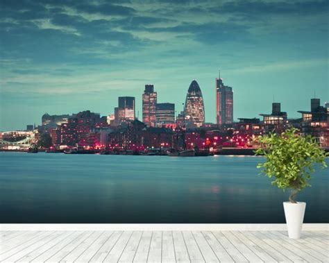 Contrasting London Skyline Wall Mural And Contrasting London Skyline