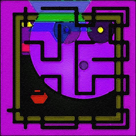 Purple Face Maze Digital Art By Dee Flouton Fine Art America