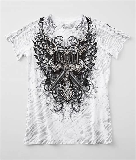 Affliction Susana T Shirt Womens T Shirts In White Buckle