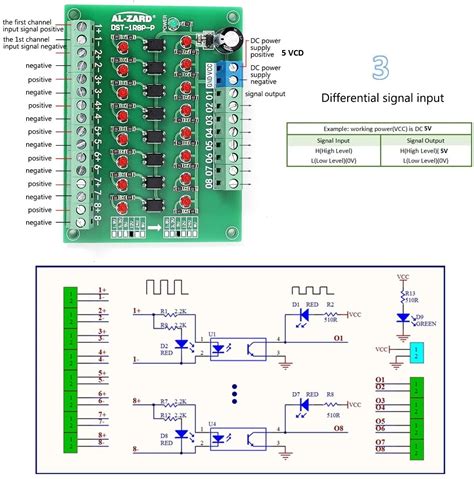 modulo optoacoplador de 12v a 5v pnp de 8 canales de aislamiento practinet