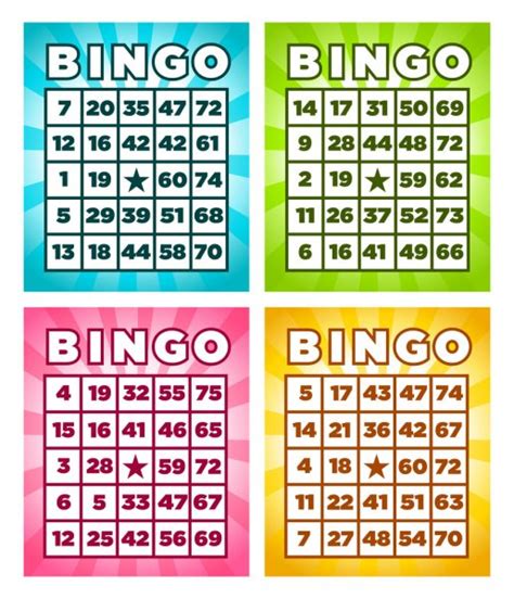 Bingo Cards Set — Stock Vector © Carolinehan 141634216