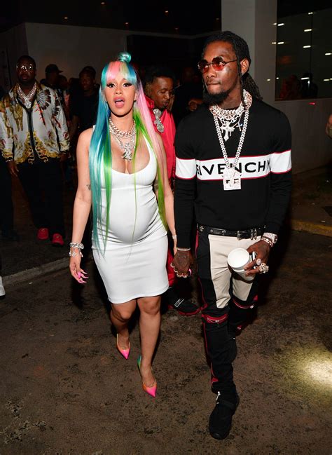 Any Day Now This Photo Of Offset Kissing Cardi Bs Belly Will Give You
