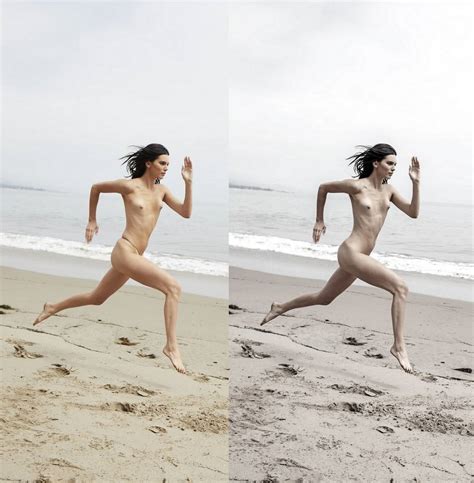 Kendall Jenners Pics Before And After Retouching Photos The Fappening