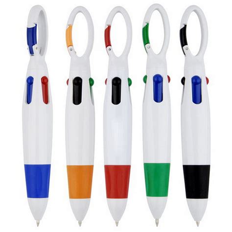 Four Color Retractable Ballpoint Pen With Carabinernpt631north