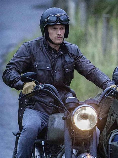 Men In Kilts A Roadtrip With Sam And Graham Sam Heughan Leather Jacket