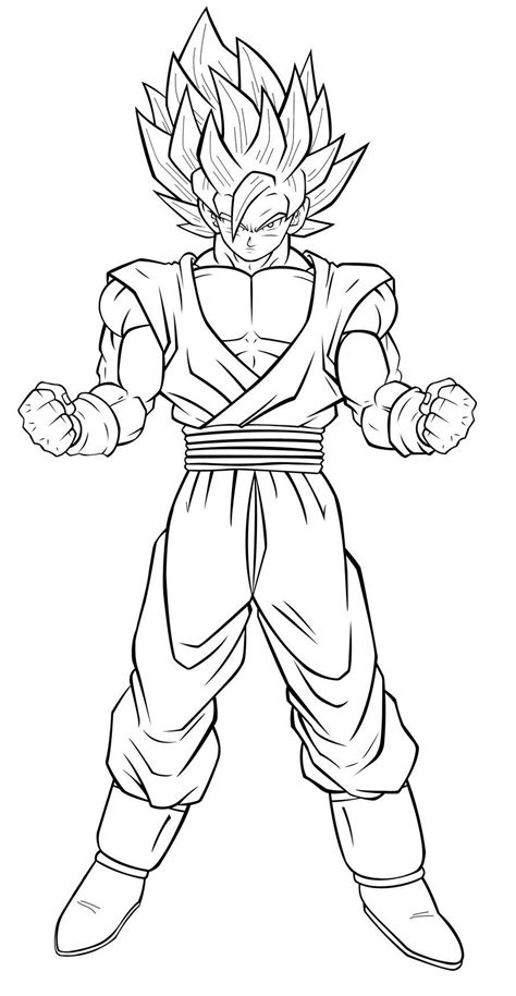 Dbz Dessin Élégant Photos Coloriage Dragon Ball Z Sangoku intérieur