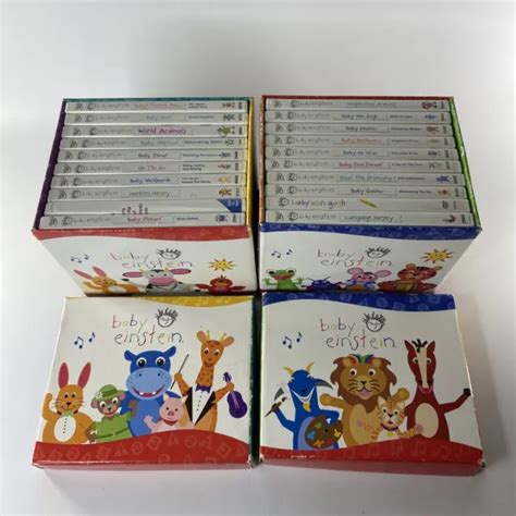 Lot 2 Disney Baby Einstein 10 Dvd Box Set Toy Chest Collection Lot Of