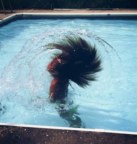 Pool Hair Flip Swim Season Pool Hairstyles Hair Flip Waves Swimming