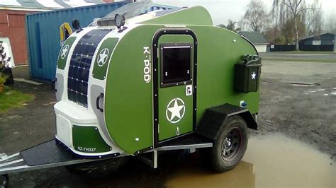 K Pod New Zealand Compact Caravans Camping Retro Tear Drop Caravan Pod Camper Teardrop