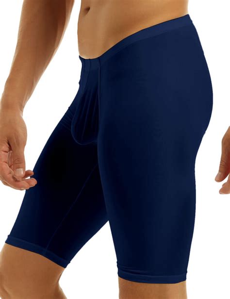 mens sports gym compression shorts quick dry short tight bulge pouch pants xl ebay