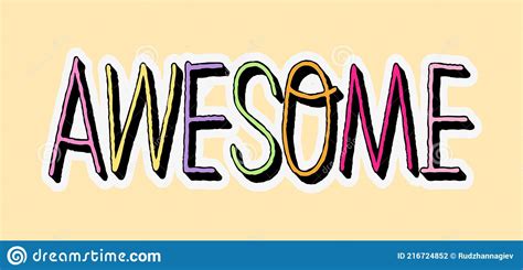 Colorful Awesome Stock Illustrations 7941 Colorful Awesome Stock