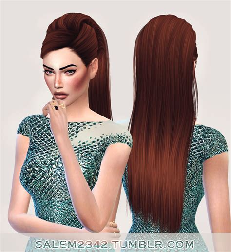 Sims 4 Hairs ~ Salem2342 Stealthic S Reprise Hair Retextured