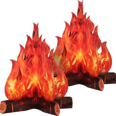 Boao 3d Decorative Cardboard Campfire Centerpiece