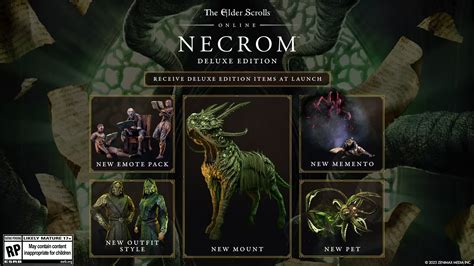 All Items And Bonuses In Elder Scrolls Online Necrom Deluxe Edition