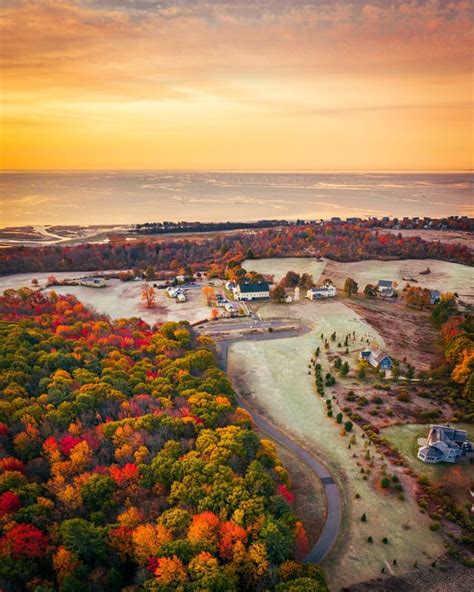 Fall Sunrise Over The Wells Reserve At Laudholm Farm Maine Pics