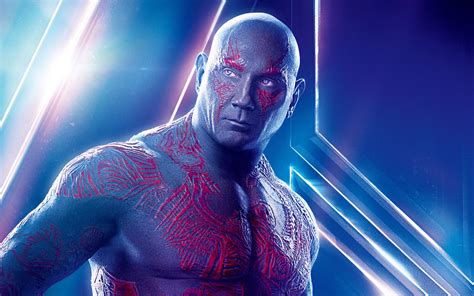 3840x2400 Drax The Destroyer In Avengers Infinity War 8k Poster 4k Hd
